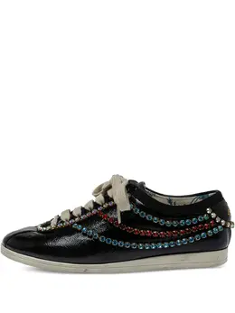 Gucci Pre-Owned: Чёрные кроссовки 