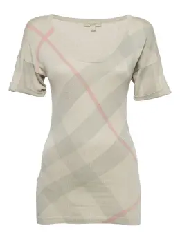 Burberry Pre-Owned: Светлая футболка 