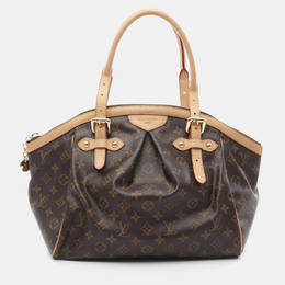 Louis Vuitton: Коричневая сумка на руку 