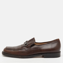 Salvatore Ferragamo: Тёмные мокасины  Gancini
