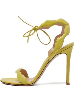Gianvito Rossi: Жёлтые босоножки 