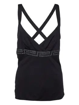 Versace Pre-Owned: Чёрный топ 