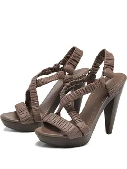 Burberry Pre-Owned: Коричневые босоножки 