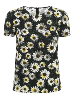 Moschino Pre-Owned: Футболка с растительным принтом 