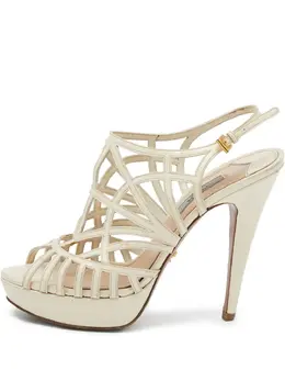 Prada Pre-Owned: Белые туфли 