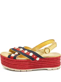 Gucci Pre-Owned: Красные сандалии 