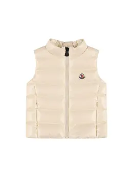 MONCLER: Белый жилет  Ghany