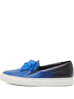 Versace Pre-Owned: Голубые мокасины 