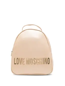 Love Moschino: Бежевый рюкзак 