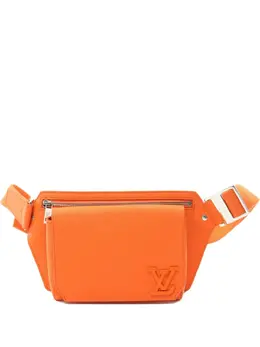 Louis Vuitton Pre-Owned: Оранжевая поясная сумка 