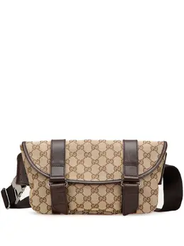 Gucci Pre-Owned: Коричневая поясная сумка 
