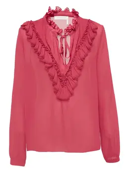 See by Chloé: Блуза с v-образным вырезом 
