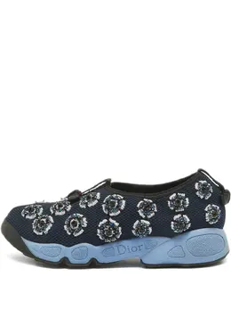 Christian Dior Pre-Owned: Голубые мокасины 