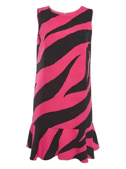Moschino Pre-Owned: Платье с принтом зебры 