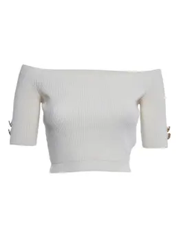 Elisabetta Franchi: Топ с открытыми плечами 