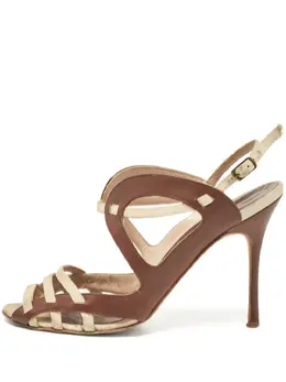 Manolo Blahnik: Коричневые сандалии 