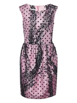 Moschino Pre-Owned: Платье в горошек 