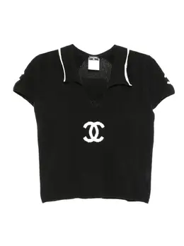 CHANEL Pre-Owned: Поло с коротким рукавом 