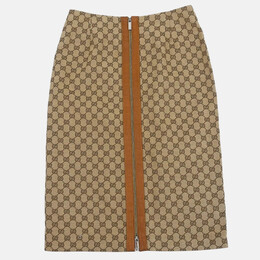 Gucci: Коричневая юбка 