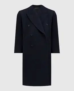 Balenciaga: Голубое пальто 
