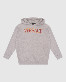 Versace: Серая толстовка 