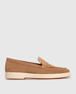 Santoni: Бежеві лофери 
