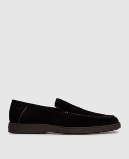 Santoni: Чорні туфлі 