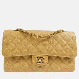 Chanel: Бежевая сумка 