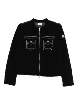 Moncler: Синий кардиган 