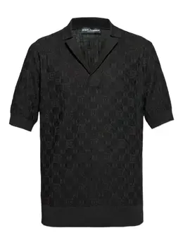 Dolce & Gabbana: Чёрное поло  DG