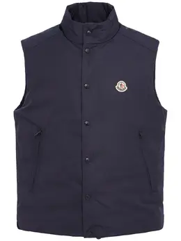 MONCLER: Голубой жилет 