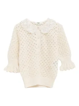 Chloé: Свитер с воротником 