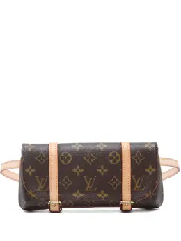 Louis Vuitton Pre-Owned: Коричневая поясная сумка 