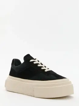 Mm6 Maison Margiela: Чёрные кроссовки 