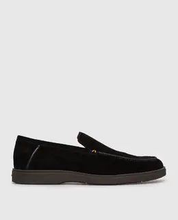 Santoni: Чорні туфлі 