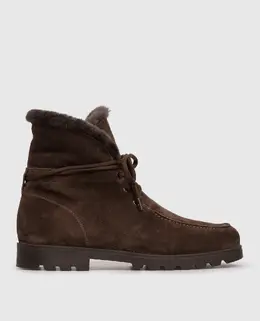 Santoni: Коричневі ботильйони 