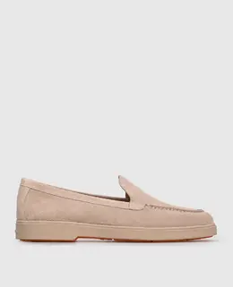 Santoni: Бежеві лофери 