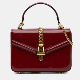 Gucci: Красная сумка на руку  Sylvie 1969