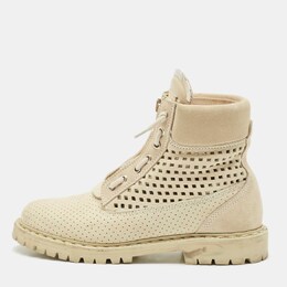 Balmain: Ботинки цвета хаки 