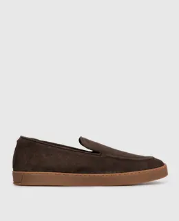 Canali: Коричневые мокасины 