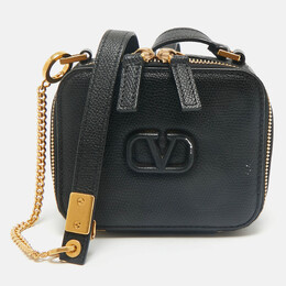 Valentino: Чёрная сумка через плечо  Vsling