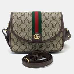 Gucci: Коричневая сумка  Ophidia