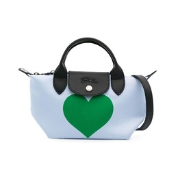 LONGCHAMP: Голубая сумка  Le Pliage