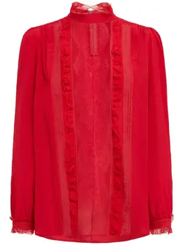 VALENTINO: Кружевная рубашка 