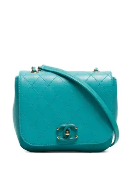 CHANEL Pre-Owned: Зелёная сумка 
