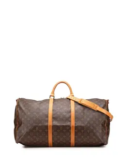 Louis Vuitton Pre-Owned: Коричневая дорожная сумка 