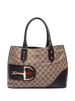 Gucci Pre-Owned: Бежевая сумка-шоппер 