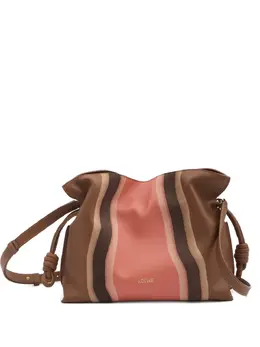 LOEWE: Коричневый клатч  Flamenco