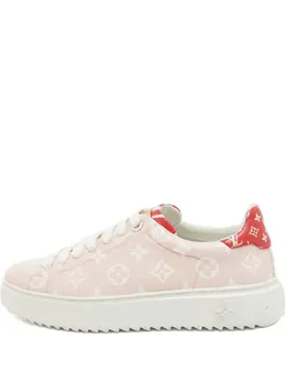 Louis Vuitton Pre-Owned: Розовые кроссовки 