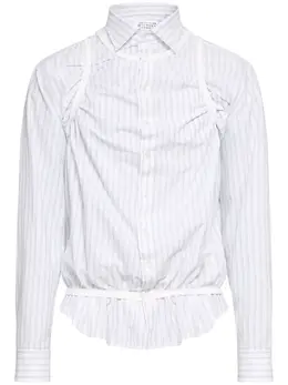 Maison Margiela: Рубашка в полоску 